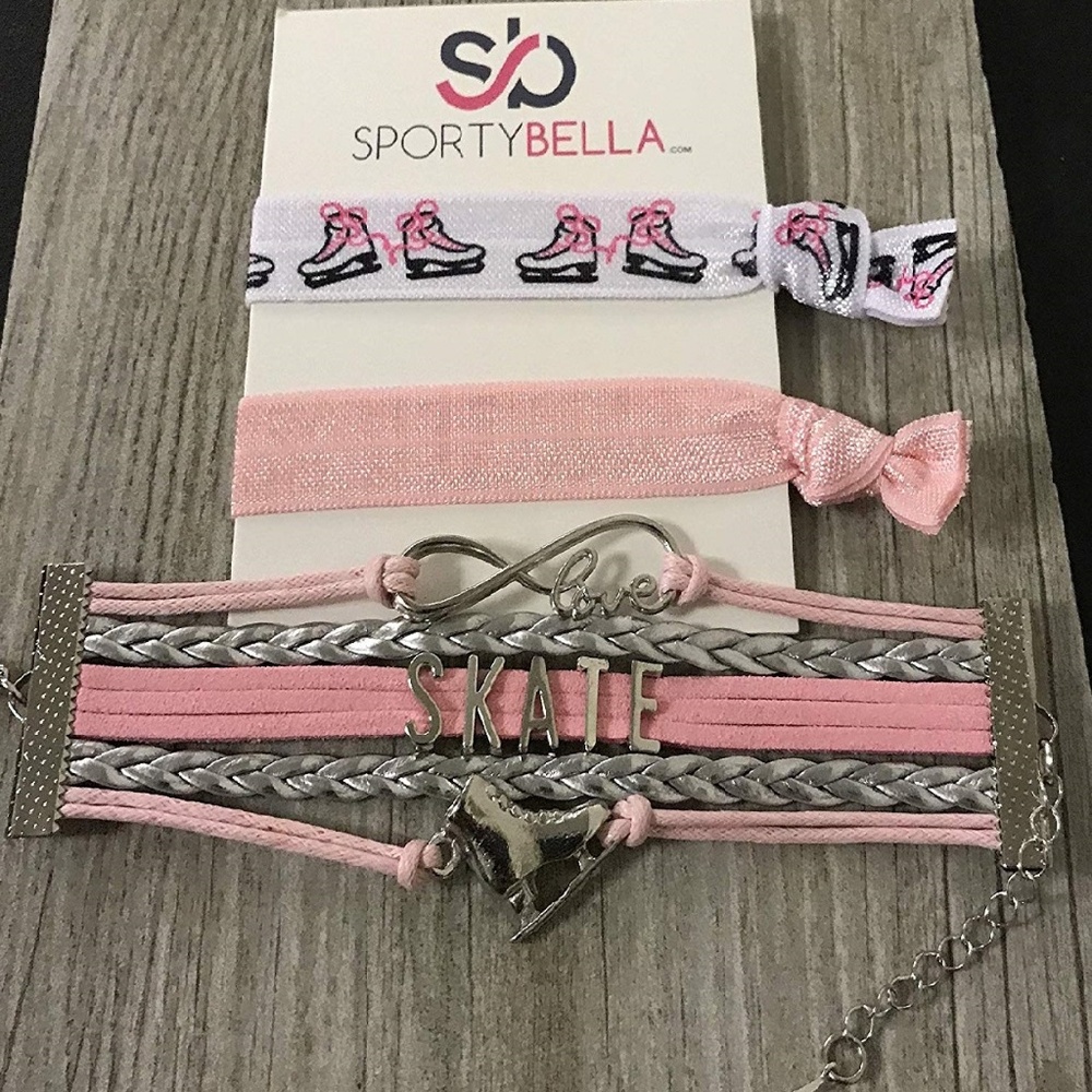 Skating Jewelry Skate Bracelet and Hair Ties